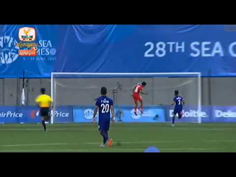 SEA Games football U23 (Half-Time Singapore 2:0 Cambodia) Second Goal of Singapore
