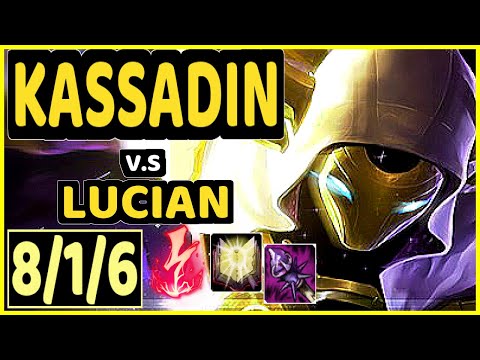 DAWIDSONEK (KASSADIN) vs LUCIAN - 8/1/6 KDA MID CHALLENGER GAMEPLAY - EUW