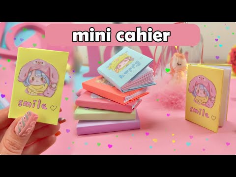 DIY MINI CAHIER MIGNON-INCROYABLES IDÉES D'ARTISANAT EN PAPIER-ASTUCES POUR LA RENTRÉE DE CLASSES