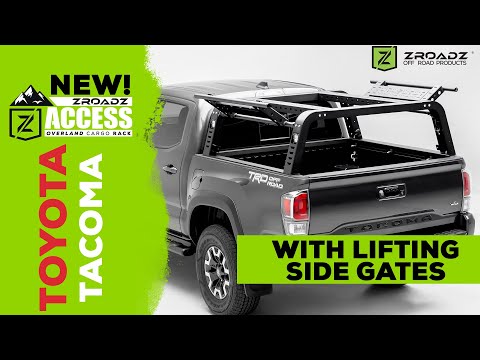 Toyota Tacoma Access Overland Cargo Rack with Lifting ACCESS Gates from ZROADZ