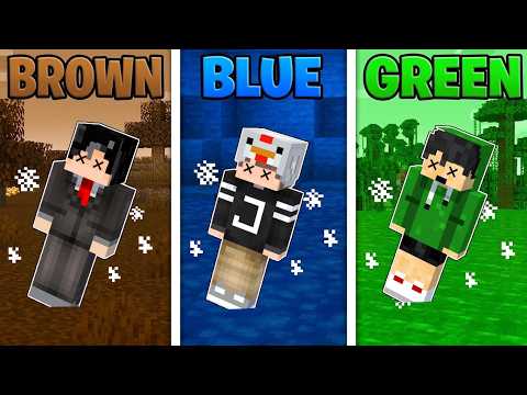 When We Touch the Wrong Color We Die In Minecraft!