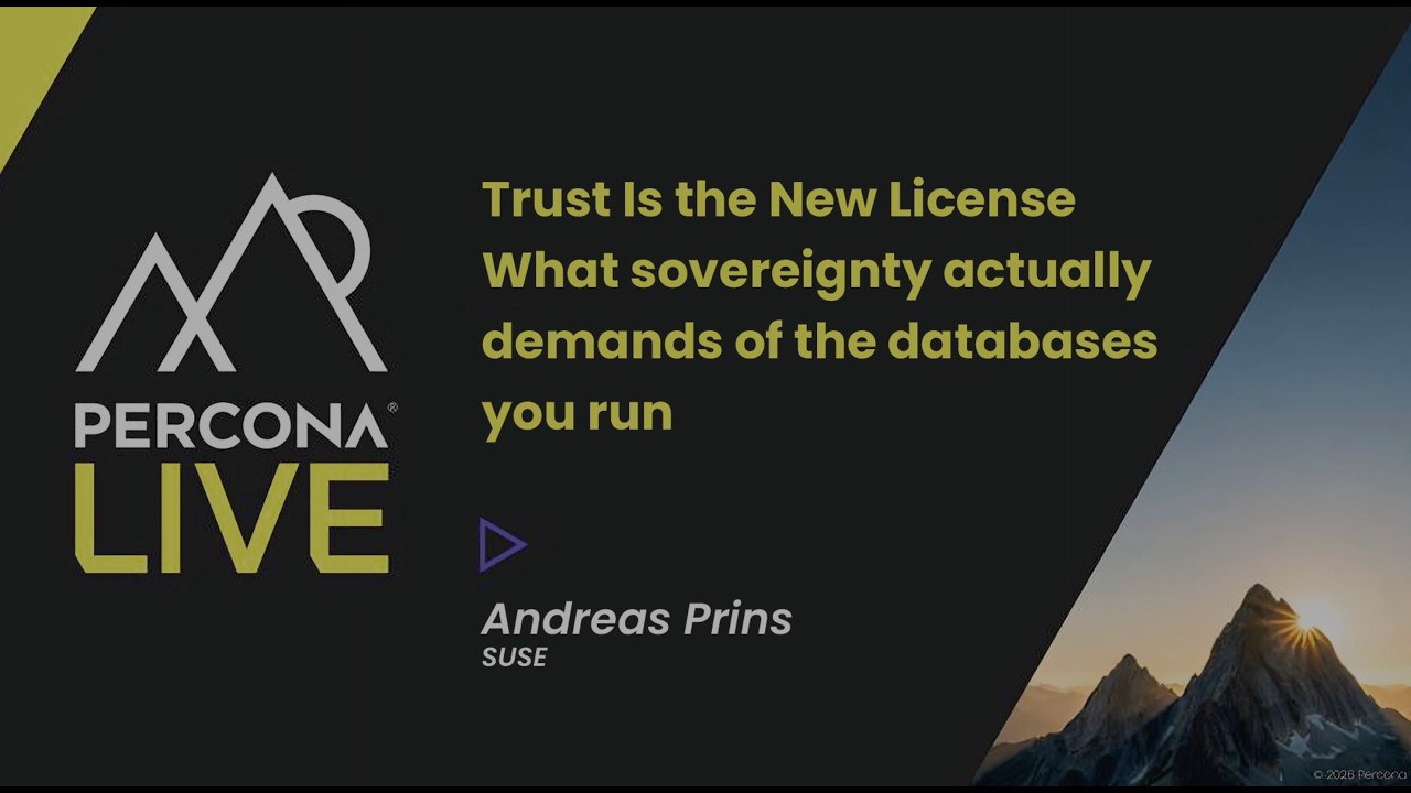 Trust Is the New License What sovereignty actually demands of the databases you run