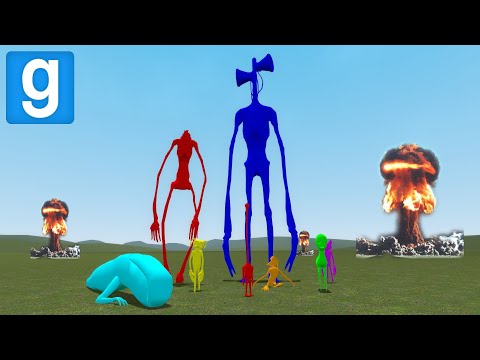 TREVOR HENDERSON CREATURES VS NUKES! - Garry's mod Sandbox