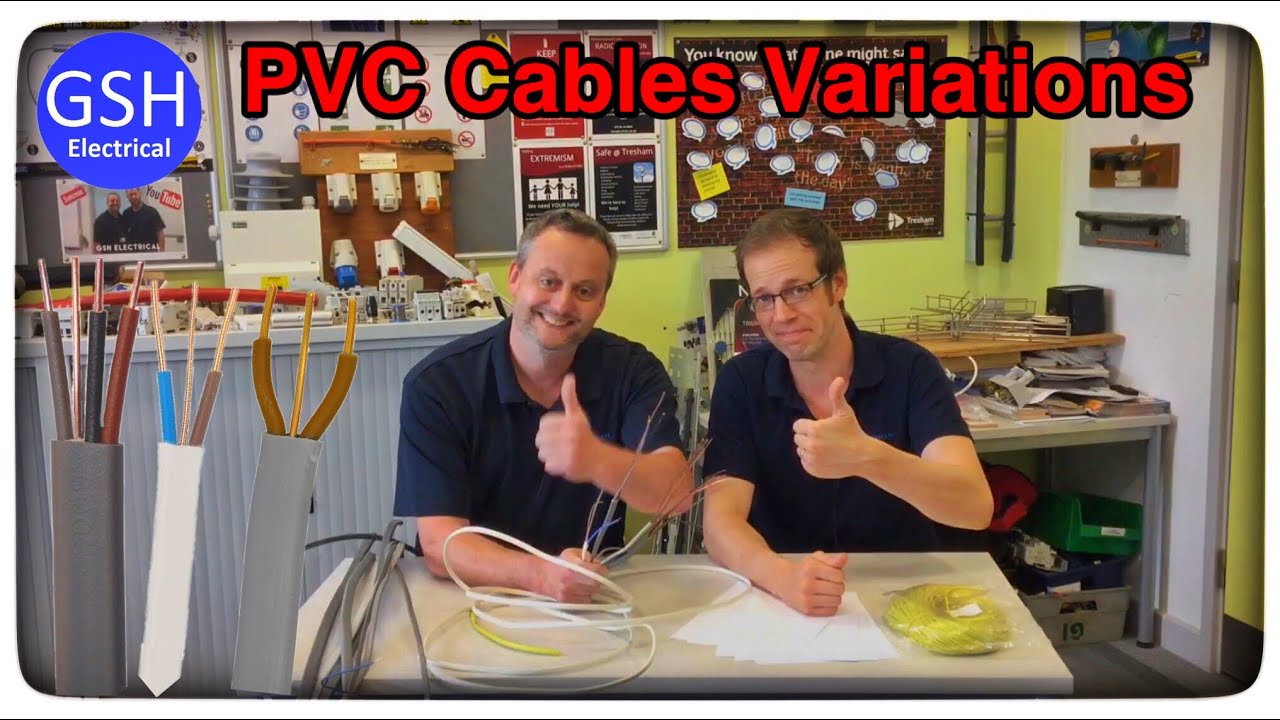 Different Variations of PVC/PVC Cables Commonly Used in Domestic Dwellings Lighting Circuits