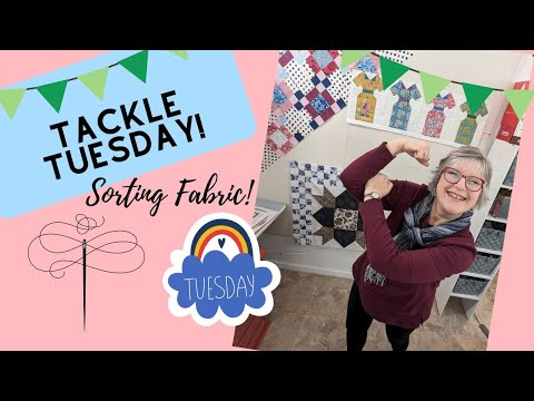 🎁 Oh my Stars Table runner and Sorting my fabric!