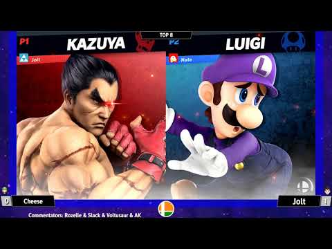 Jolt (Kazuya/Pikachu) vs Cheese (Luigi) - SSB India HOLLOW BASTION ONLY Tournament