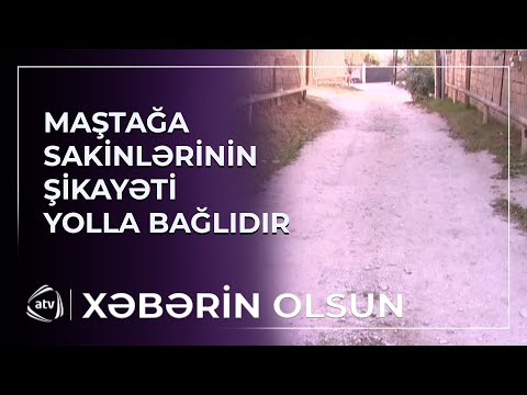 Sakinlər asfaltsız yolda getmək istəmirlər