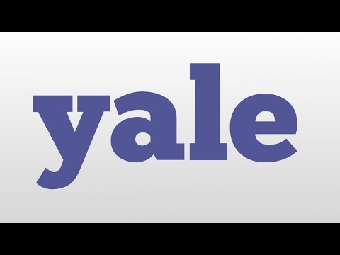 yale meaning and pronunciation