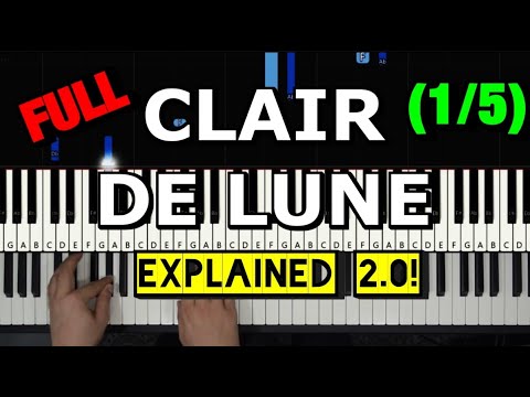 HOW TO PLAY - CLAIR DE LUNE - BY DEBUSSY (PIANO TUTORIAL LESSON) (Part 1 of 5)