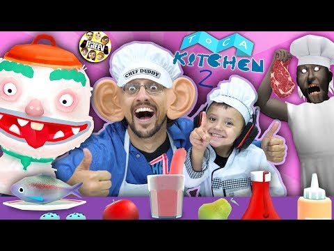TOCA KITCHEN 2 - Cooking Up Fun (FGTEEV CHEF DUDDY & SHAWN)