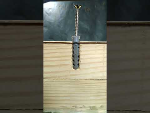 Wall plug tips 😳 #shorts #easytips #wall plug #screw #tools #woodworking