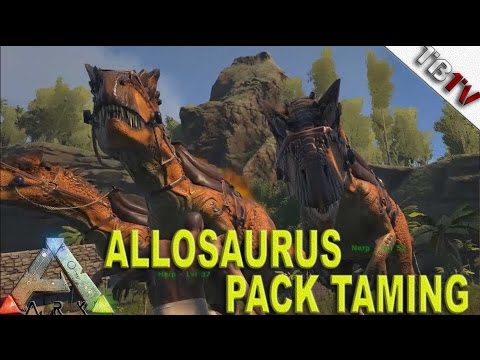 ALLOSAURUS PACK TAMING! ARK: Primitive+ - Ark Survival Evolved S2E7  (Gameplay)