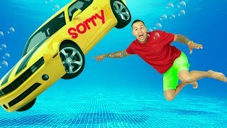 I Sunk His Car And SURPRISED Him With A New ONE (Car Underwater)