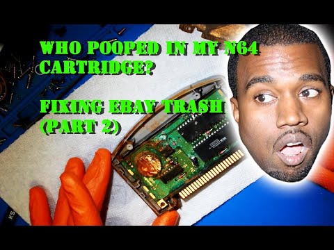 Fixing the Mary-Os & Zeldees - eBay Junk Repair N64 Game Cartridge (Part 1)