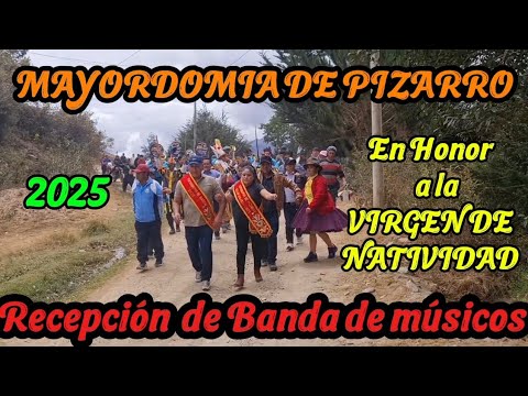 RECEPCIÓN DE BANDA DE MÚSICOS  -FIESTA PATRONAL 2025 SAN JUAN DE VISCAS HUAMALIES-HUANUCO 