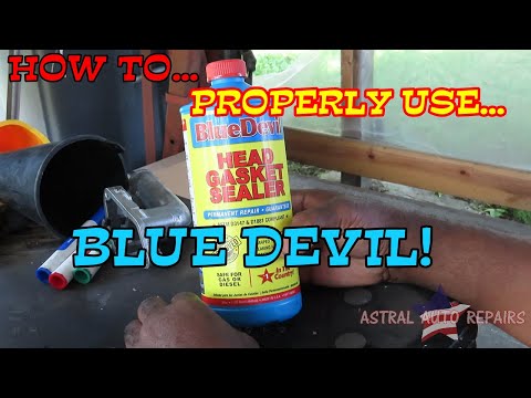 How To PROPERLY Use Blue Devil Head Gasket Sealer. #bluedevil #headgasketsealer