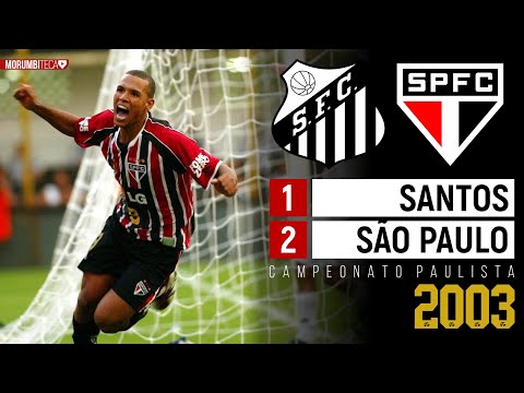 Santos 1x2 São Paulo - 2003 - UM JOGAÇO COM KAKÁ, DIEGO, ROBINHO, RICARDO OLIVEIRA E LUÍS FABIANO!