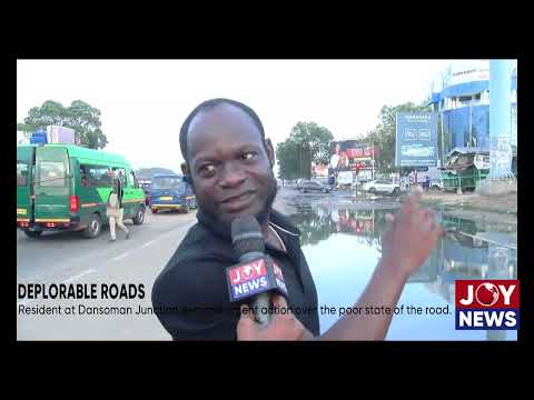 Deplorable roads: Resident at Dansoman Junction demand urgent action over the poor state of the road