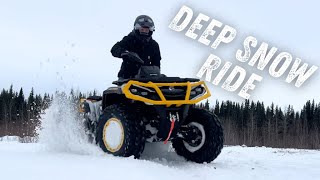 DEEP Snow Ride, 2024 Can Am Outlander 850 XT-P