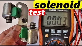 How To Test A Shift Solenoid With A Multimeter