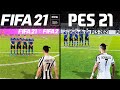 FIFA 21 VS PES 21 GAMEPLAY COMPARISON!