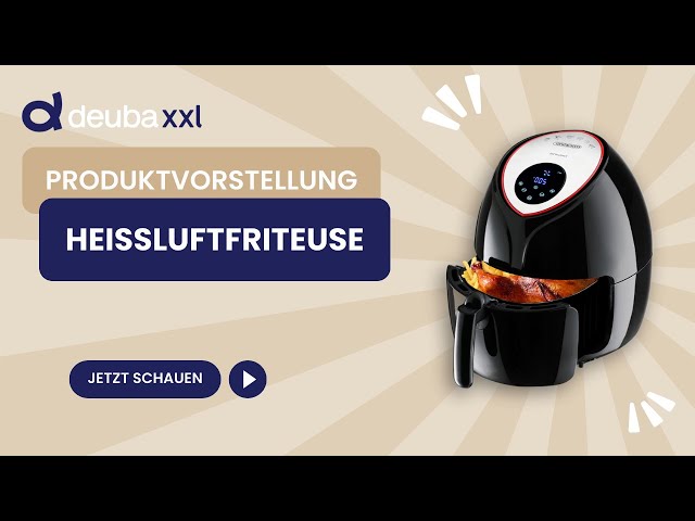 Vidéo teaser pour MONZANA® Heißluftfritteuse 9in1 inkl. Rezeptheft 1850W - Fettarm und gesund kochen!