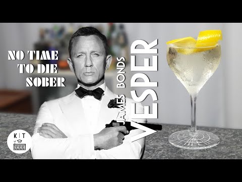 Vesper Martini Cocktail - No Time To Die Sober (Der ECHTE James Bond Drink)