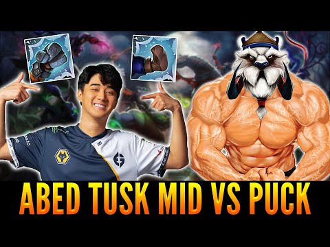 ABED Playing Tusk Mid vs Puck | Destroying Enemies With Aghanim Scepter Build | Patch 7.31d | Dota 2