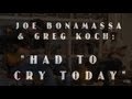 Joe Bonamassa & Greg Koch Perform "Had To Cry Today" at Mike Slubowski's •  Wildwood Guitars
