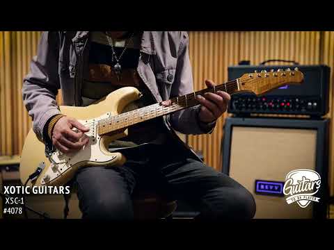 Xotic XSC-1 Swamp Ash S-Style w/ Roasted Flame Maple Neck – Desert Sand image 11