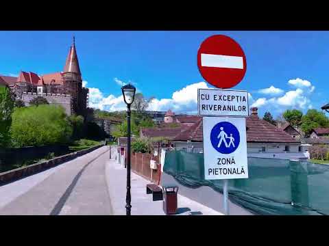 Noul traseu pietonal din Centrul Istoric al municipiului Hunedoara, înspre Castelul Corvinilor!