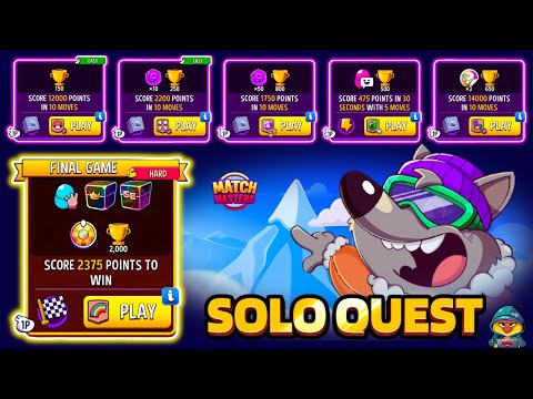 FULL SOLO QUEST: MOUNTAIL TRAIL🔥WIN x6 SOLO & GET SUPER GIFTS #matchmasters