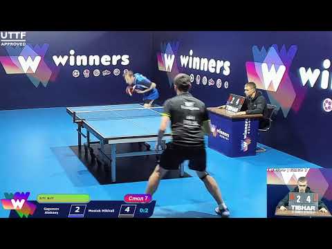 Gaponov Aleksey  -  Mosiuk Mikhail. WINners. CUP Table Tennis 7 30.12.2020 09:45