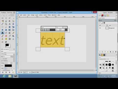 How to Emboss Text in GIMP