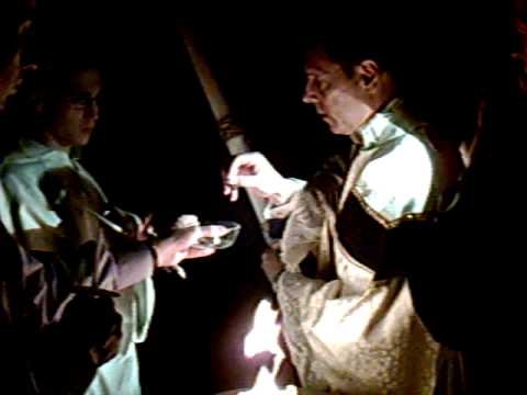 Blessing of the new light with EWTN's own Rev.Fr. Kenneth Brighenti presiding.