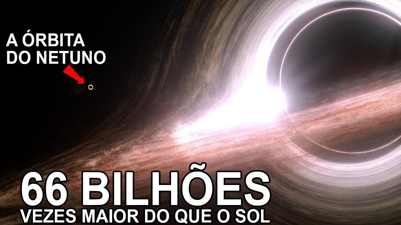 Os 5 maiores buracos negros massivos no universo!