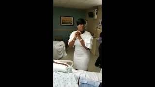 Fantasia Sings &quot;Abba&quot; To Recently Paralyzed Man In Hospital Bed #Worship