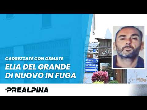 Elia Del Grande di nuovo in fuga