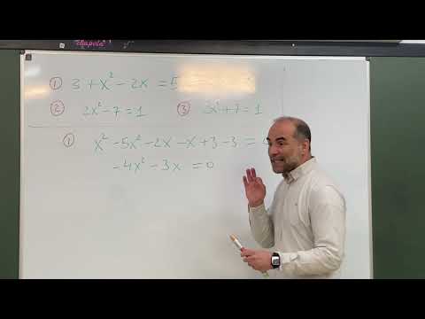 Vídeo: Resolución de ecuacións de 2º grao incompletas