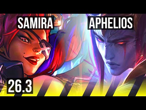 SAMIRA & Pantheon vs APHELIOS & Lulu (ADC) | Good KDA: 17/1/3 | EUNE Grandmaster | 26.3