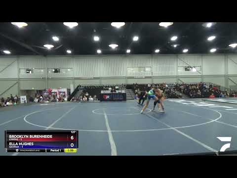 127 Lbs Round 4 (6 Team) - Brooklyn Burenheide, Kansas Vs Ella Hughes, Georgia F2ca