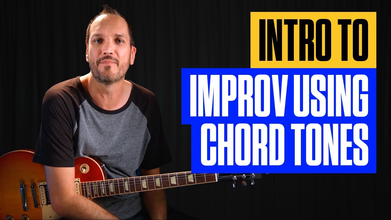 How to Improv Beginner Blues Guitar Solo with Chord Tones | Blues Guitar Lesson | Guitar Tricks - YouTube