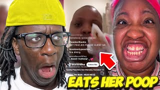 Lovely Peaches Ate Her Own POOP And Got Arrested On Live