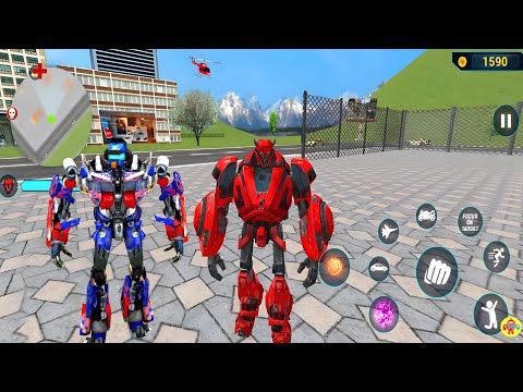Robot Araba Oyunları 2020 #25 - Optimus Prime Jet Bike Car Robot Transformation - Android Gameplay
