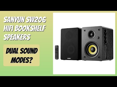 REVIEW (2026): Sanyun SW206 HiFi Bookshelf Speakers. Features