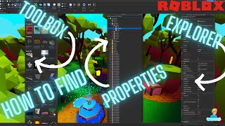 HOW TO FIND YOUR PROPERTIES, EXPLORER, AND TOOLBOX IN ROBLOX STUDIO! [2021]