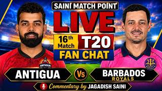 CPL 2026 | Barbados Tridents Vs Antigua | Fan Chat & Live Commentary | Score & Commentary