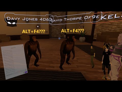 I made chimps press ALT+F4 in VRChat