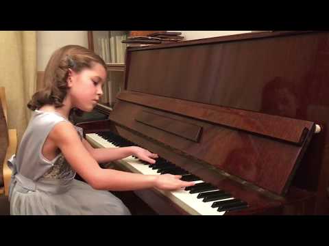 Sasha is playing valse from opera "Christmas Tree" by V.Rebikov