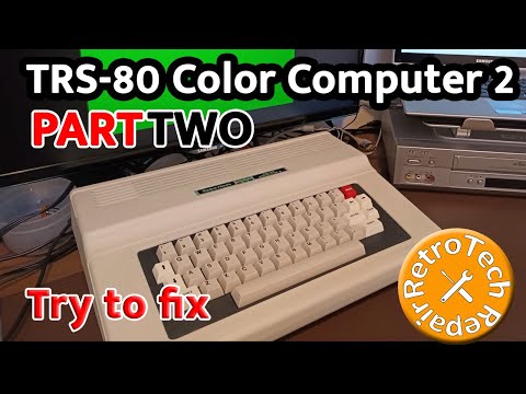 TRS-80 CoCo 2 - Try to Fix - Homebrew Composite Mod